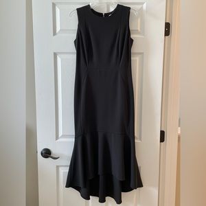 Calvin Klein Asymmetrical Black Dress